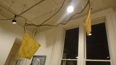 NanSeidler's art kites fly at th "FLY" art exhibit